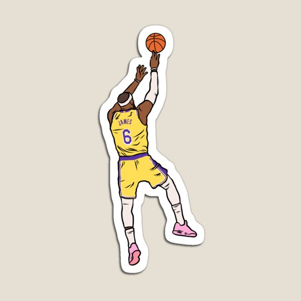 LeBron James Blocks Andre Iguodala (Pixel Art) Magnet for Sale by  RatTrapTees