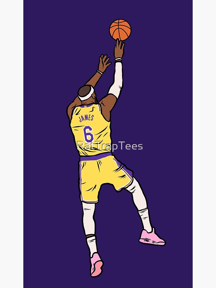 Lebron James Los Angeles Lakers Jersey Number Art Print 1 Youth T-Shirt by  Joe Hamilton - Pixels