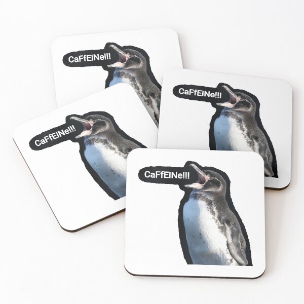 Item preview, Galapagos Penguin screams for Caffeine designed and sold by SBPenguins.