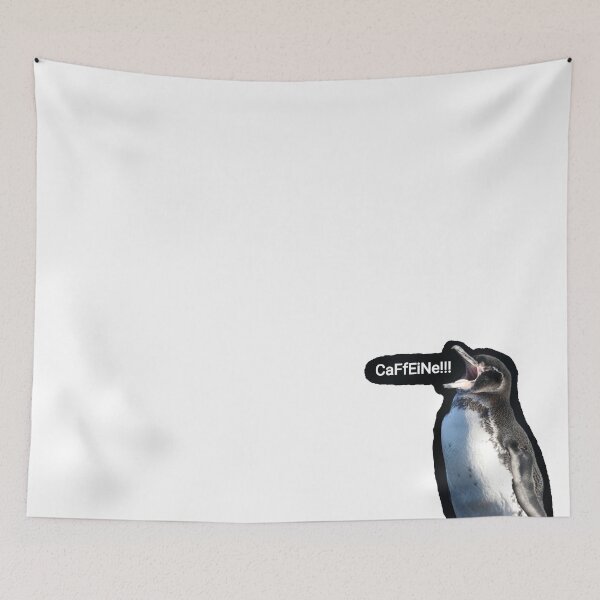 Item preview, Galapagos Penguin screams for Caffeine designed and sold by SBPenguins.