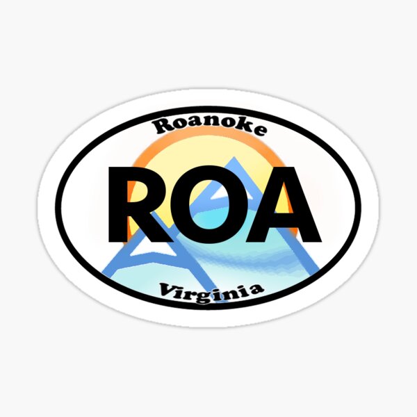 Roanoke Virginia City State Sticker Sticker