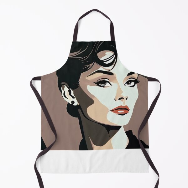 Item preview, Audrey Hepburn in Style of Iconic 80's Artist Patrick Nagel for 80's fan designed and sold by thearttist.