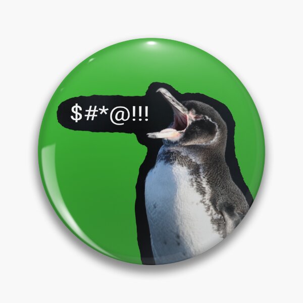 Artikelvorschau, Frustrierter Galapagos-Pinguin (grüner Hintergrund #35B02C) entworfen und verkauft von SBPenguins.