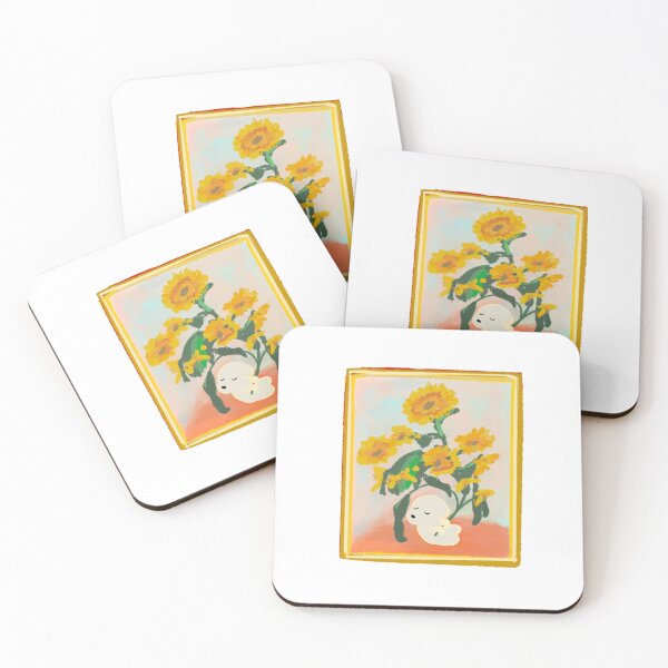 Item preview, Dog holding Sunflowers: monet famous paintings designed and sold by Hanasroad.