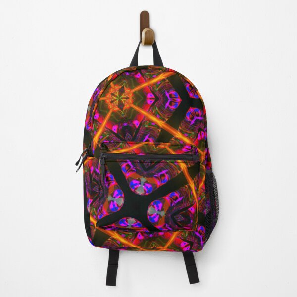Aperçu de l'œuvre Orange Violet Laser Géométrique créée et vendue par MothFluffStore.