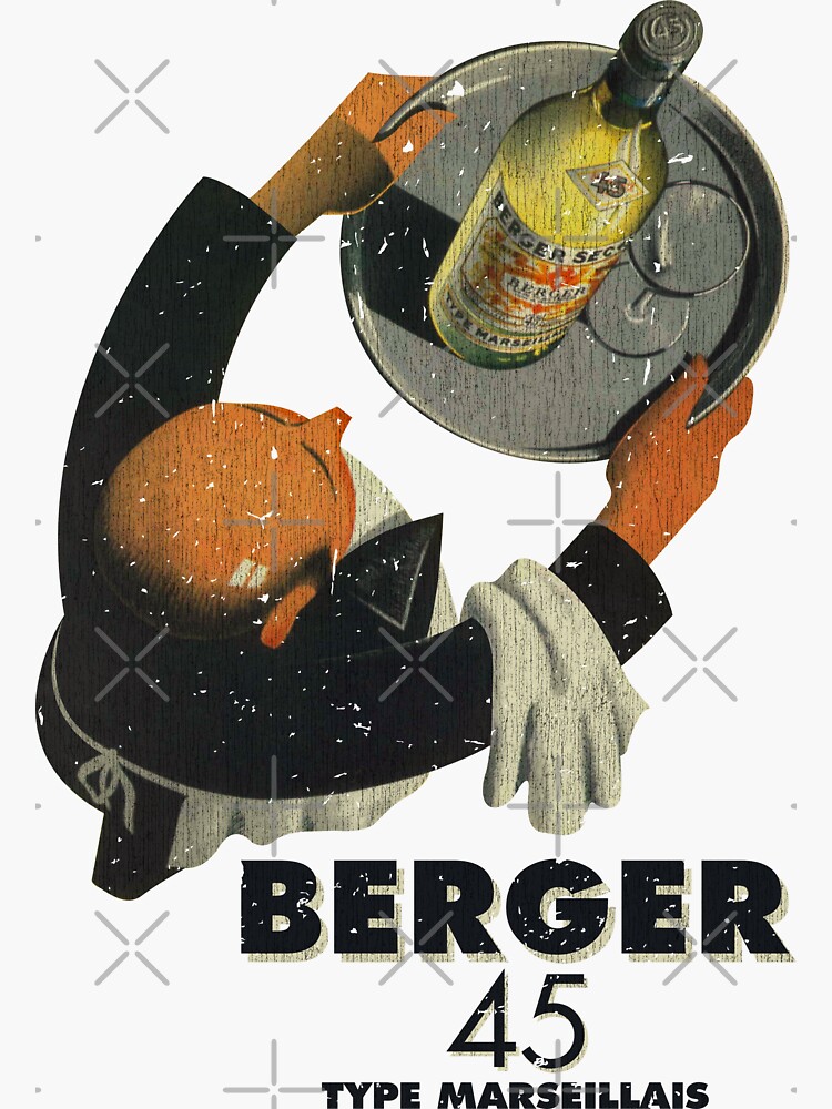 Plaque métal publicitaire Berger 45 Type Marseillais vintage | Rakuten