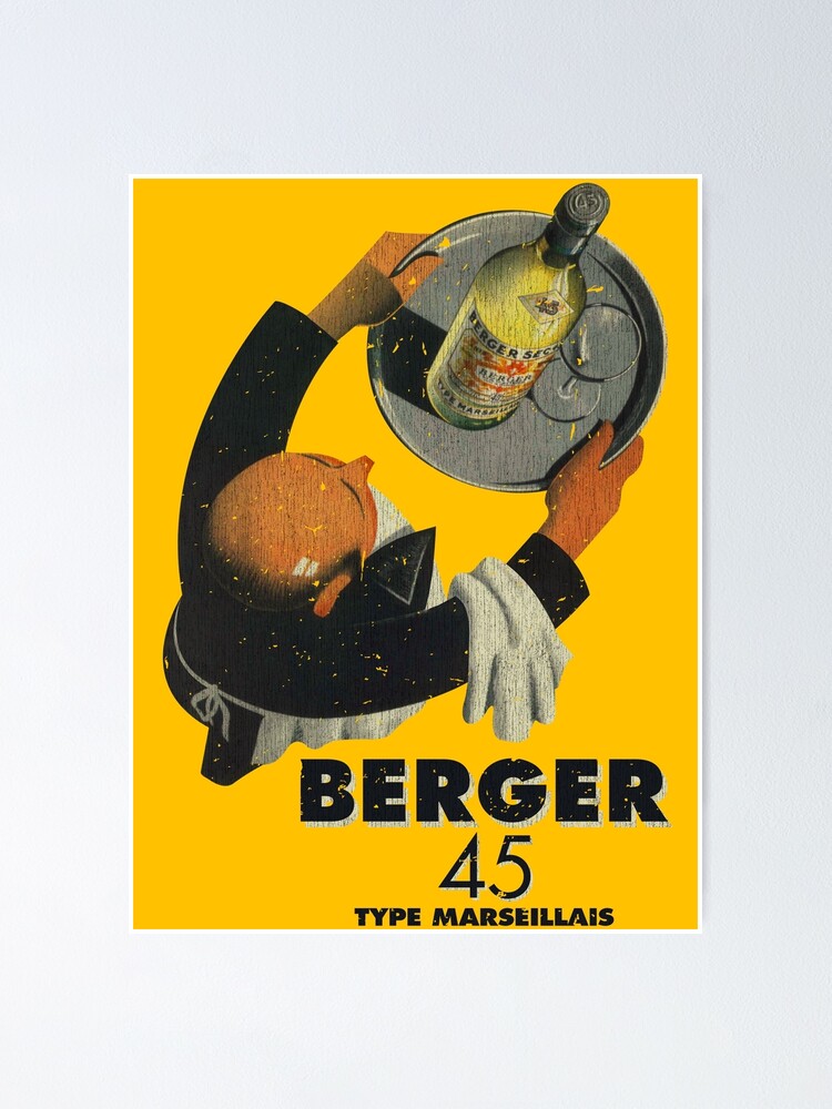 Berger 45 Type Marseillais Wine Vintage | Poster