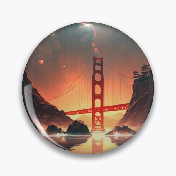 Item preview, Golden Gate Bridge of the Galaxy designed and sold by GalacticWonders.