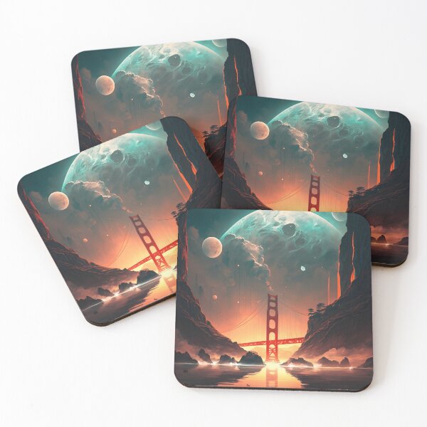 Item preview, Golden Gate Bridge of the Galaxy designed and sold by GalacticWonders.