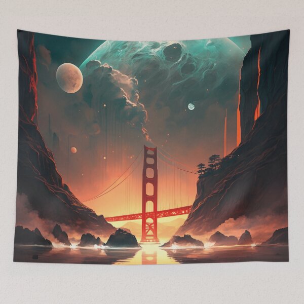 Item preview, Golden Gate Bridge of the Galaxy designed and sold by GalacticWonders.