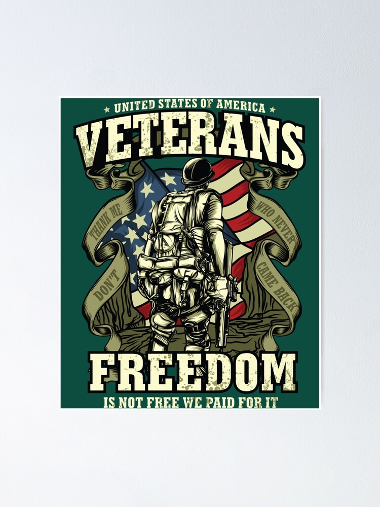 Freedom is not free military soldiers gift respect - Soldier - Posters and  Art Prints