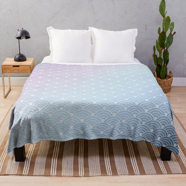 Item preview, Japan Seigaiha Pattern Purple Blue Gradient designed and sold by Takeda-art.