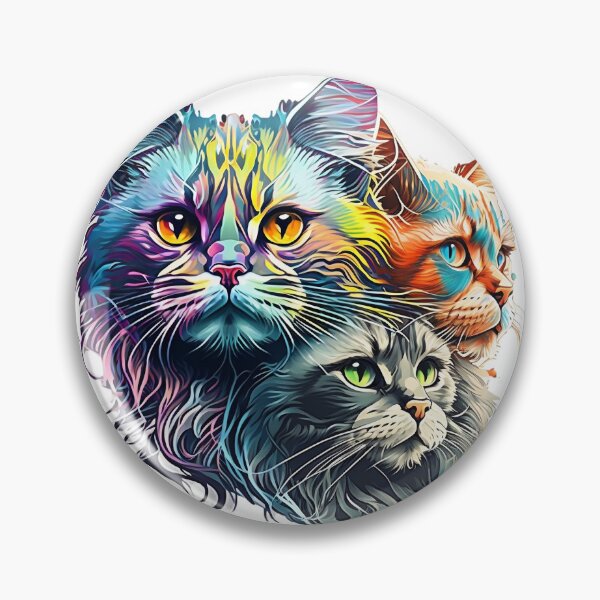 Item preview, Color Cat Sticker designed and sold by GraphicTemplatesArt.