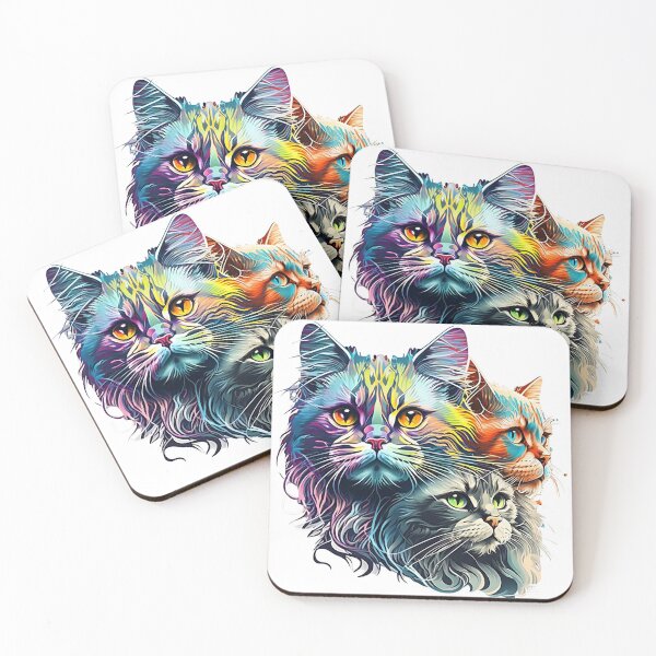 Item preview, Color Cat Sticker designed and sold by GraphicTemplatesArt.