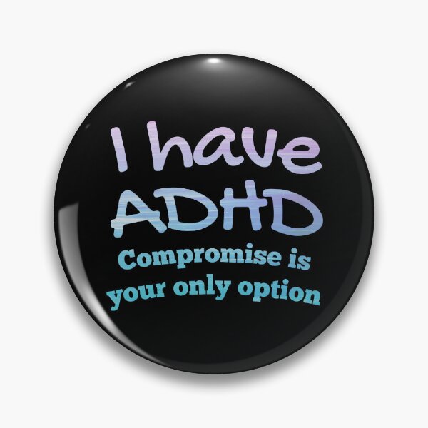 Item preview,  Naughty ADHD Couple Quote - I have ADHD Compromise is your only option- Attention Deficit HyperActive Disorder | Neurodiversity | Neurodivergent | Neurodiverse designed and sold by MJDezigns.