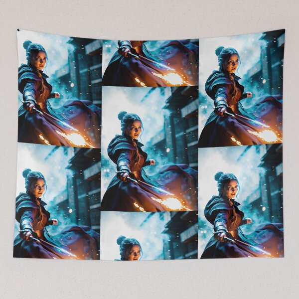 Item preview, Sorceress woman casting a spell. designed and sold by Maniock.