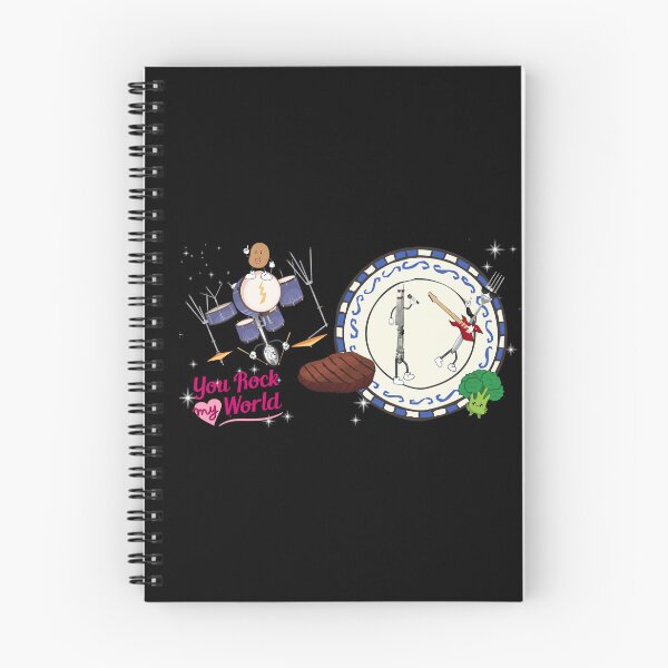 Aperçu de l'œuvre Bande de fourchette, cuillère et couteau You Rock My World créée et vendue par theprof2021.