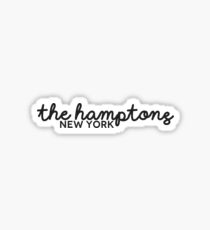 the hamptons Sticker