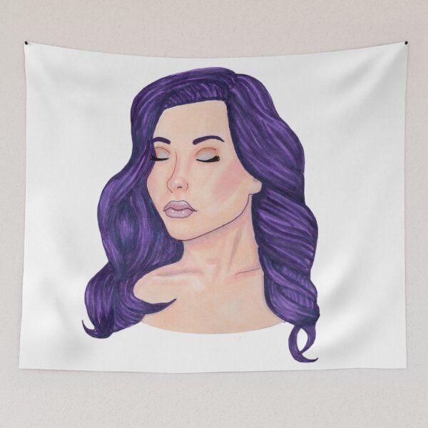 Item preview, Purple Hair Glam Girl designed and sold by KayleeRoseArt.