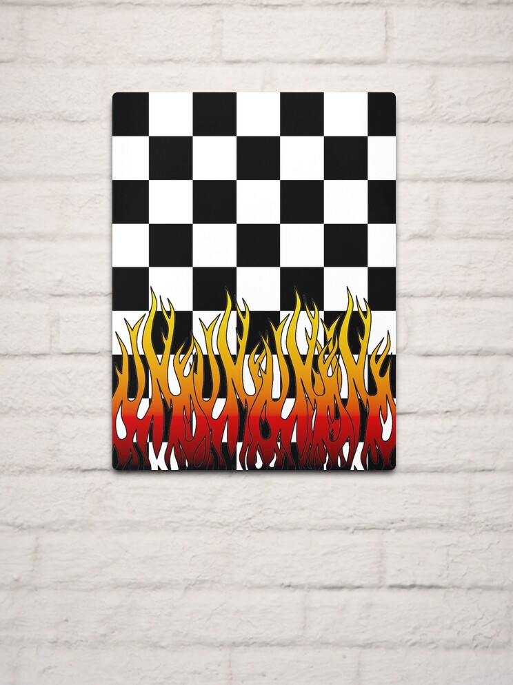 Checkered flames hot sale