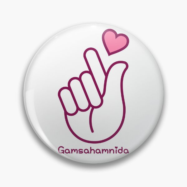 Item preview, Thank you in Korean heart shaped fingers symbol (gamsahamnida - 감사합니다) designed and sold by Kimchi-style-.