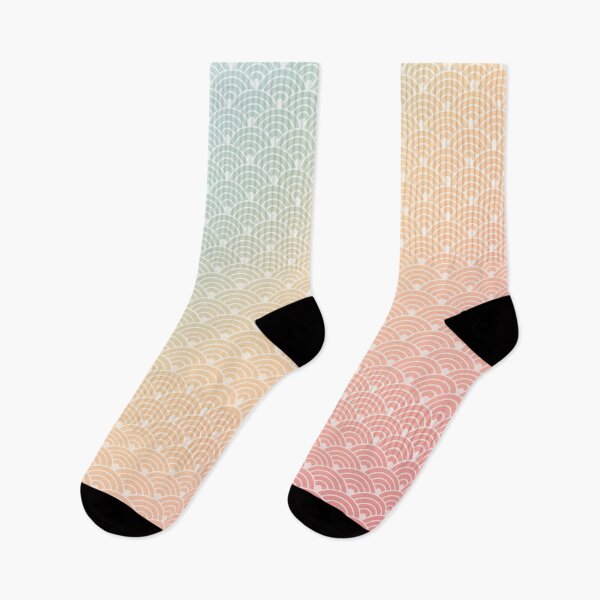 Item preview, Japan Seigaiha Pattern Rainbow Gradient designed and sold by Takeda-art.