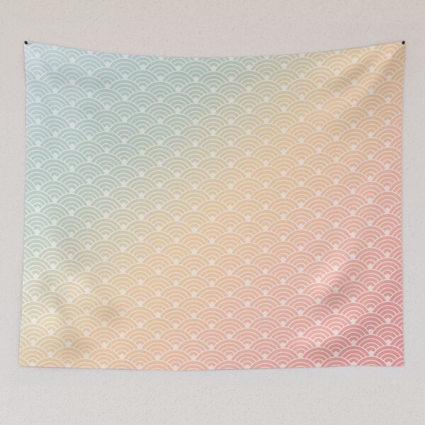 Item preview, Japan Seigaiha Pattern Rainbow Gradient designed and sold by Takeda-art.