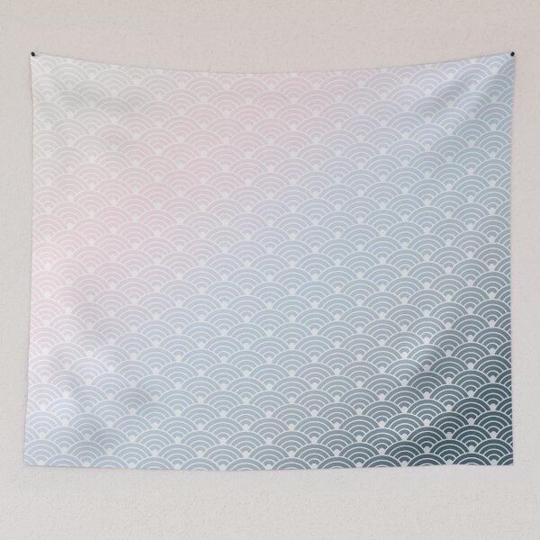 Item preview, Copy of Japan Seigaiha Pattern Pink Blue Gradient designed and sold by Takeda-art.