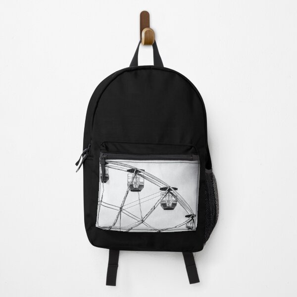 Item preview, Retro Carnival Ferris Wheel in Black and White designed and sold by Andreea Eva Herczegh.