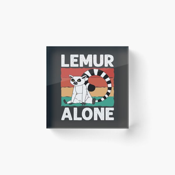 Item preview, Lemur Alone - Lemor Lover designed and sold by S Cube Design.