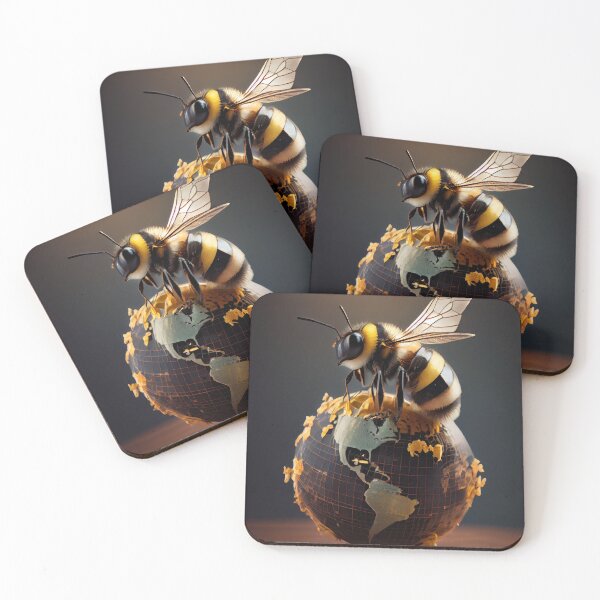 Item preview, Bee on the globe designed and sold by Dudilis.