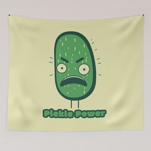 Item preview, Pickle power - Angry Cucumber  designed and sold by RoboRaphael.