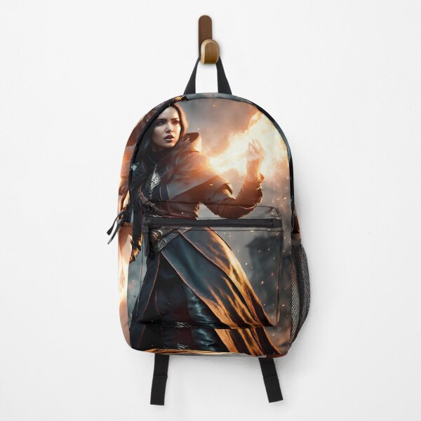 Item preview, Wizard woman casting a fire spell. designed and sold by Maniock.