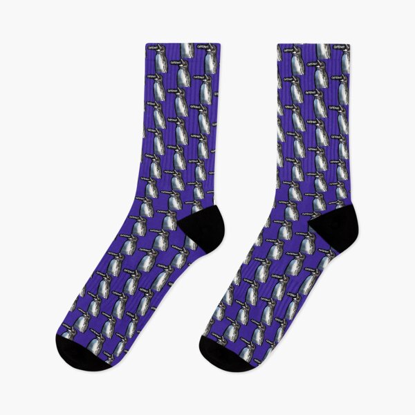 Item preview, Galapagos Penguin screams for Caffeine (Dark Purple #3A2096) designed and sold by SBPenguins.