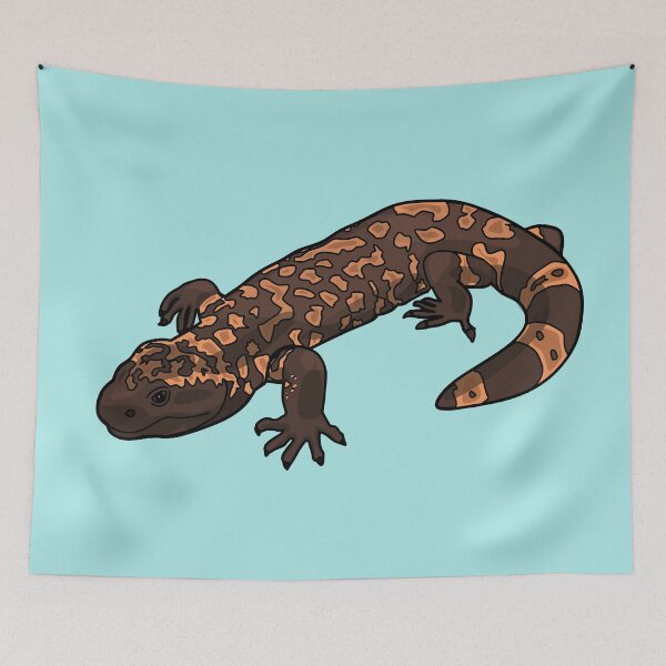 Item preview, Gila monster cartoon illustration designed and sold by Misscartoon.