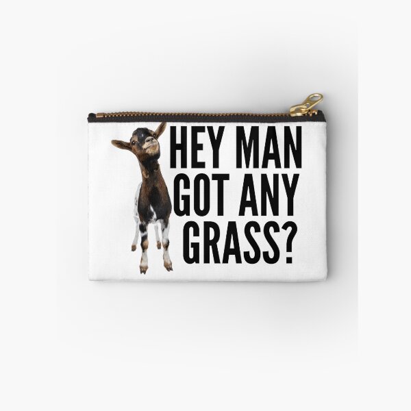 Item preview, funny goat puns,goat meme slogan gift idea hey man got any grass? designed and sold by JakubkoJunak.