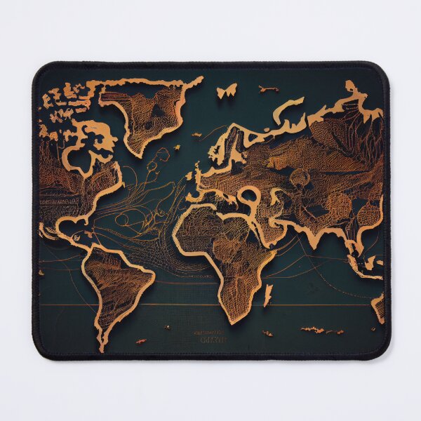 Item preview, World diagramatic map designed and sold by Dudilis.