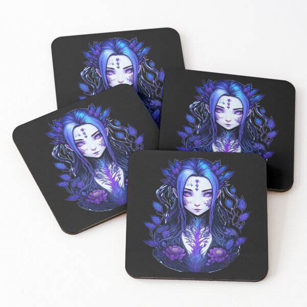 Item preview, Leafy Dryad: A Portrait of Nature blue designed and sold by AmonRa16.