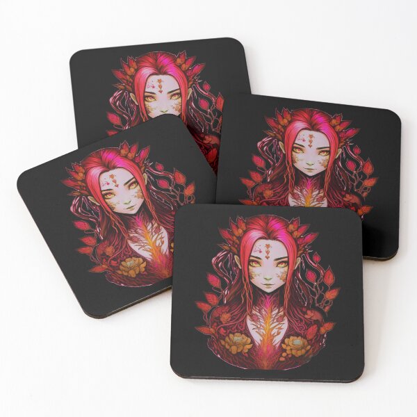 Item preview, Leafy Dryad: A Portrait of Nature Red  designed and sold by AmonRa16.