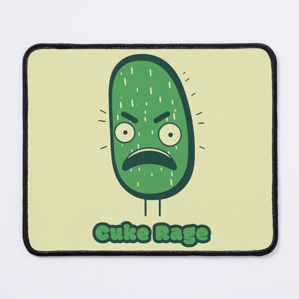 Item preview, Cuke Rage - Angry Cucumber  designed and sold by RoboRaphael.