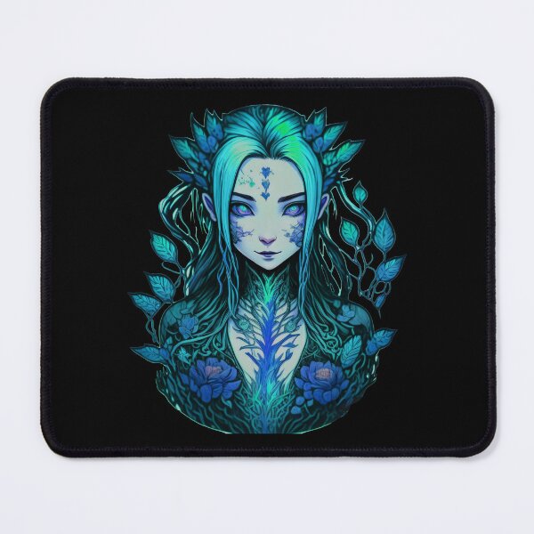 Item preview, Leafy Dryad: A Portrait of Nature Light blue  designed and sold by AmonRa16.