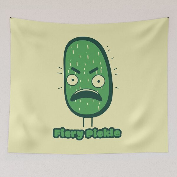 Item preview, Fiery pickle  - Angry Cucumber  designed and sold by RoboRaphael.