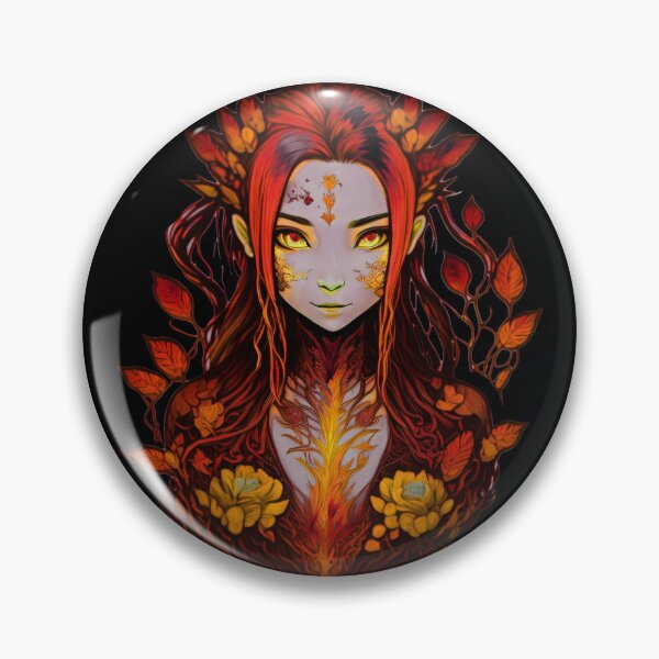 Item preview, Leafy Dryad: A Portrait of Nature Fire  designed and sold by AmonRa16.