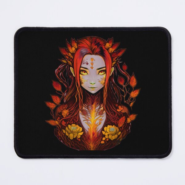 Item preview, Leafy Dryad: A Portrait of Nature Fire designed and sold by AmonRa16.