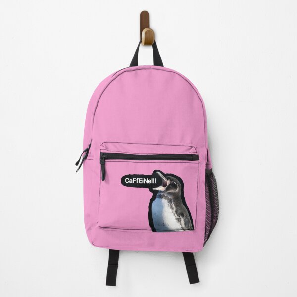 Item preview, Galapagos Penguin screams for Caffeine (Pink #F699CD) designed and sold by SBPenguins.