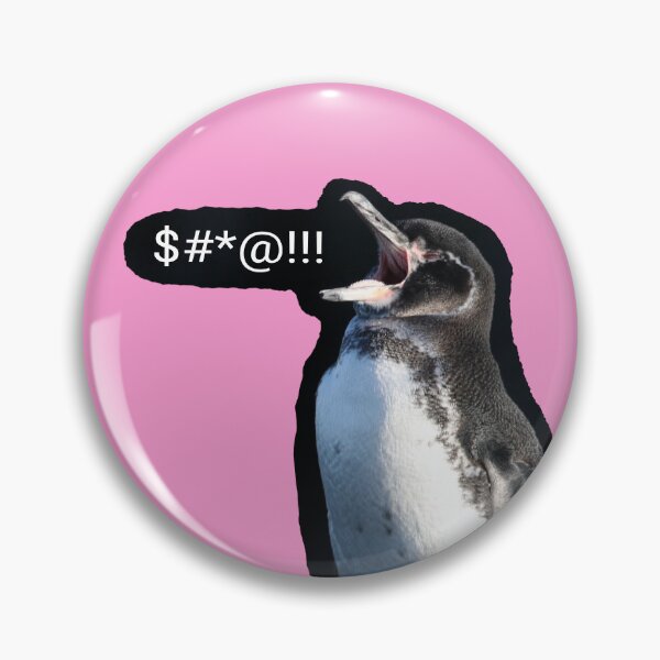 Artikelvorschau, Frustrierter Galapagos-Pinguin (Pink #F699CD) entworfen und verkauft von SBPenguins.