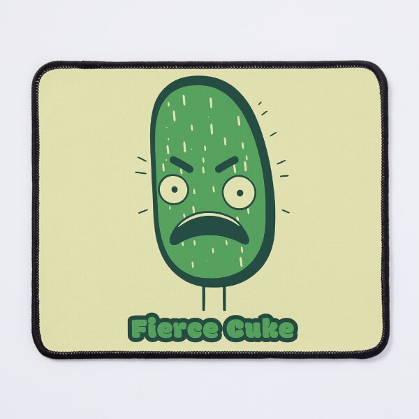 Item preview, Fierce Cuke  - Angry Cucumber designed and sold by RoboRaphael.