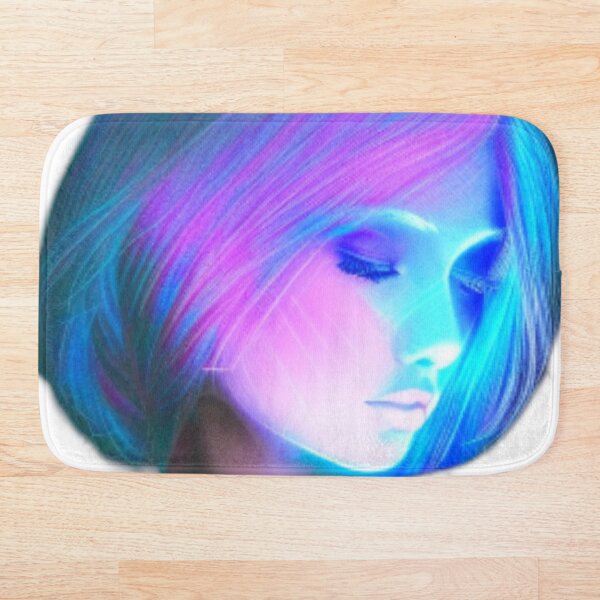 Item preview, Cyber Neon Girl designed and sold by Curusnu.
