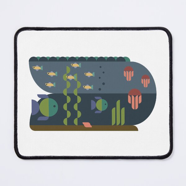 Item preview, Ilustración de acuario de mar abstracto designed and sold by EngineerGoC.