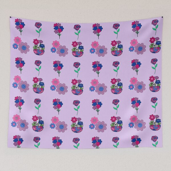 Item preview, Bisexual Pride Flowers Pack designed and sold by everything4eva.